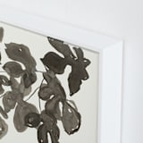 "Light Dappled" - Art Print in Ink Wash Grey Sepia by Lise Gulassa - Frame Close-up
