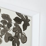 "Light Dappled" - Art Print in Ink Wash Grey Sepia by Lise Gulassa - Frame Close-up