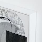 "Lines On Lines" - Art Print in Classic black by Kirsta Benedetti - Frame Close-up