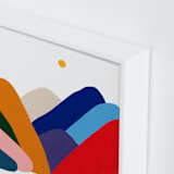 "Indeed, They Are" - Art Print in Rainbow by Allison Filice - Frame Close-up