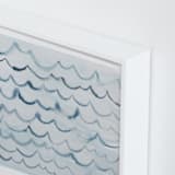 "waves" - Art Print in pool blue by Kelly Witmer - Frame Close-up