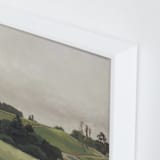 "Peaceful Vines" - Art Print in warm sky by Amanda Phelps - Frame Close-up