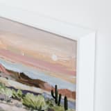 "Arizona Desert Sunset" - Art Print in Dusty Rose by Shina Choi - Frame Close-up