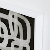 "Ingress and Paths under Moonlight" - Art Print in Mushroom by Deborah Velasquez - Frame Close-up