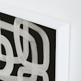 "Ingress and Paths under Moonlight" - Art Print in Mushroom by Deborah Velasquez - Frame Close-up