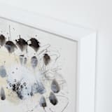 "Magnetic II" - Art Print in Black and White by Elle Claire - Frame Close-up