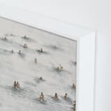 "on the beach" - Art Print in Beige Blue by Lulaloo - Frame Close-up