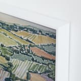 "Color Fields" - Art Print in Vineyard by Alysia Quisenberry - Frame Close-up
