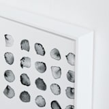 "Calculation" - Art Print in Black and White by Stephanie Nowotarski - Frame Close-up