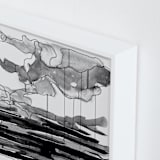 "Missouri" - Art Print in Black & White by Stephanie Nowotarski - Frame Close-up