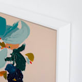 "Spring Botanical Series #3" - Art Print in Peach by Caryn Owen - Frame Close-up