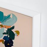 "Spring Botanical Series #3" - Art Print in Peach by Caryn Owen - Frame Close-up