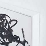 "Writer's Block" - Art Print in Black and White by Stephanie Nowotarski - Frame Close-up