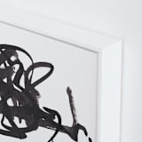 "Writer's Block" - Art Print in Black and White by Stephanie Nowotarski - Frame Close-up