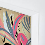 "Pink foliage" - Art Print in bright pink by FERNANDA MARTINEZ - Frame Close-up