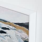 "Seafaring" - Art Print in sea mist blue by Shawnee Mills - Frame Close-up
