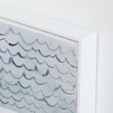 "waves" - Art Print in pool blue by Kelly Witmer - Frame Close-up