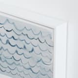 "waves" - Art Print in pool blue by Kelly Witmer - Frame Close-up