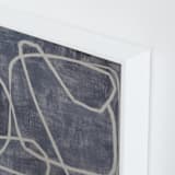 "Squiggles" - Art Print in Blue Grey by Camille Pietrow - Frame Close-up