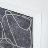 "Squiggles" - Art Print in Blue Grey by Camille Pietrow - Frame Close-up