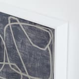 "Squiggles" - Art Print in Blue Grey by Camille Pietrow - Frame Close-up