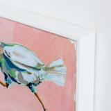 "Chicken Run" - Art Print in blossom by Betty Hatchett - Frame Close-up