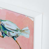 "Chicken Run" - Art Print in blossom by Betty Hatchett - Frame Close-up