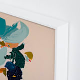 "Spring Botanical Series #3" - Art Print in Peach by Caryn Owen - Frame Close-up