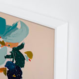 "Spring Botanical Series #3" - Art Print in Peach by Caryn Owen - Frame Close-up