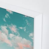 "Turquoise Skies II" - Art Print in Turquiose by Debra Butler - Frame Close-up