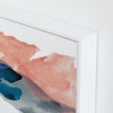 "Morning River" - Art Print in Blush Pink by Lauren Adams - Frame Close-up