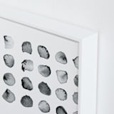 "Calculation" - Art Print in Black and White by Stephanie Nowotarski - Frame Close-up