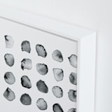 "Calculation" - Art Print in Black and White by Stephanie Nowotarski - Frame Close-up
