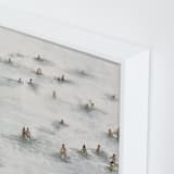 "on the beach" - Art Print in Beige Blue by Lulaloo - Frame Close-up