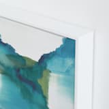 "Enchant II" - Art Print in Teal by Christine Llewellyn - Frame Close-up