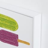 "Bright Pops" - Art Print in Lime Green by Akweley Creative - Frame Close-up
