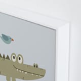 "My Jungle Friends 1" - Art Print in Swamp by Anequ Studio - Frame Close-up