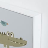 "My Jungle Friends 1" - Art Print in Swamp by Anequ Studio - Frame Close-up