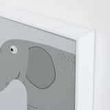 "My Jungle Friends 4" - Art Print in Grey by Anequ Studio - Frame Close-up