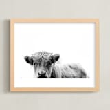 "Leon" - Art Print in Black White by Amy Carroll - Framed