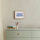 "Coast Vibes III" - Art Print in Coastal Blue by Itsy Belle Studio - In a Room