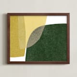 "spatial divide one" - Art Print in citron by Carrie Moradi - Framed