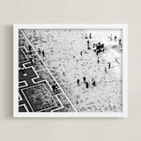 "Scoring through" - Art Print in stone ivory by Van Tsao - Framed