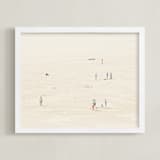 "Fullness - II" - Art Print in Sand Cream by Alexandra Feo - Framed