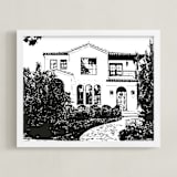 "House: Custom Print" - Custom Print in Black by Minted - Framed