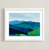 "Enchanted Vista" - Art Print in White by Jenny Partrite - Framed