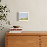 "Sheep at Lunch" - Art Print in Apple Green by Alexandra Feo - In a Room