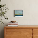 "Morning Walk II" - Art Print in Teal by AlisonJerry - In a Room