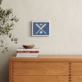 "Little Slugger Series 3" - Personalized Art Print in Denim by Pinky Diamond Studio - In a Room