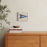 "Little Slugger Series 2" - Personalized Art Print in Denim by Pinky Diamond Studio - In a Room